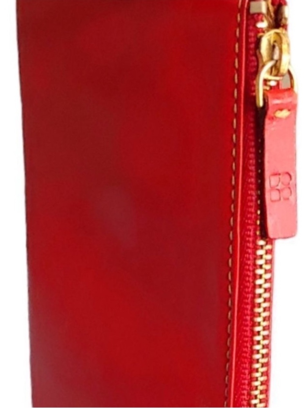 Kate Spade New York
Vintage sleek red leather pencil case pouch purse